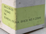 *Lot Of 200* MSC MASC0030020CP Socket Cap Screw M3 X 20mm 2 Boxes Of 100