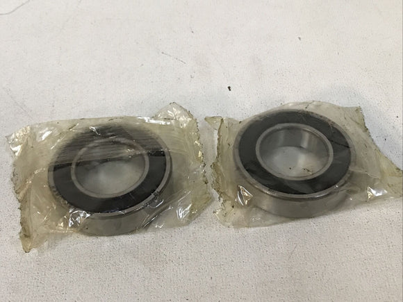 *LOT OF 2* SKF 6005-2RSH 25X47X12MM Double Rubber Seal Ball Bearings Deep Groove