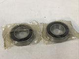 *LOT OF 2* SKF 6005-2RSH 25X47X12MM Double Rubber Seal Ball Bearings Deep Groove