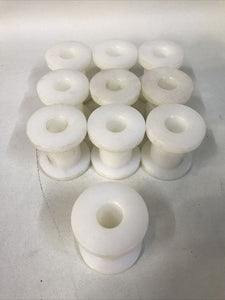 *LOT OF 10* Teflon Roller 2.25” Outer Dia 0.75” Inner Dia 2.5” Wide 2.6oz