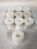 *LOT OF 10* Teflon Roller 2.25” Outer Dia 0.75” Inner Dia 2.5” Wide 2.6oz