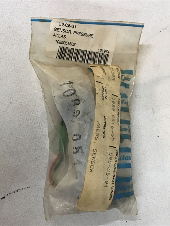 Atlas Copco 1089-0516-02 Pressure Transducer