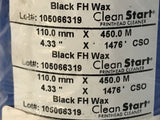 Clean Start Black FH Wax/Resin 4.33” X 1476’ Thermal Transfer Ribbon