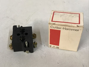 Cutler Hammer 10250T1 Contact Block Series A4, 1NO 1NC