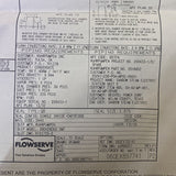 Flowserve QB 3875 5A4x  Pump Seal Series QB 2018652 A2R99794-01