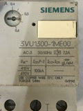 Siemens 3VU1300-1ME00 Starter Motor Protector 0.4-0.6Amp 3 Pole