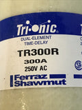 Gould/Shawmut TR300R Tri-Onic Dual Element Time Delay Fuse 300 Amp 250 Volt AC