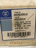 Westinghouse GMCP015E0CA3 15 AMP GMCP Motor Circuit Protector 1A 1B Aux