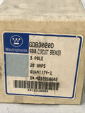 Cutler-Hammer GDB3020D, Industrial Circuit Breaker 480VAC, 125/250VDC 20A 3-Pole
