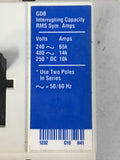 Cutler-Hammer GDB3020D, Industrial Circuit Breaker 480VAC, 125/250VDC 20A 3-Pole