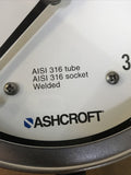 Ashcroft 60-1009-S-04L-300# 0-300 Pressure Gauge 316 Tube