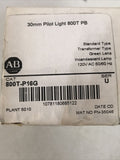 *SEALED* Allen Bradley 800T-P16G Series U 30mm Pilot Light 800RP16G
