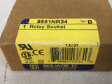 SQUARE D 8501NR34 10 AMP 300 V Relay Base Socket Din Rail Mount 1628X 20 AMP Max