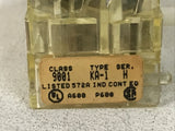 Square D 9001 KA1 Ser. H Fingersafe Contact Block