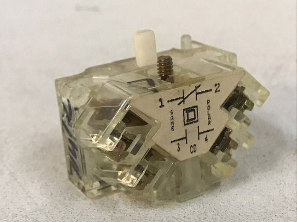 Square D 9001 KA1 Ser. J Fingersafe Contact Block