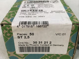 *BOX OF 50* Phoenix Contact ST 2,5 D-32825 600V 20A Type ST 2.5 mm 3031212