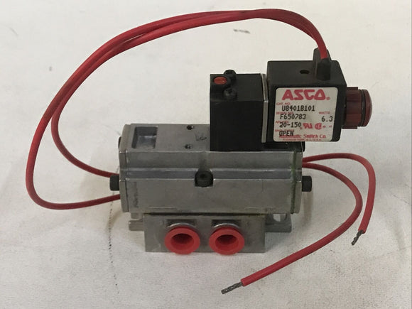 ASCO U8401B101 Solenoid Valve 120V 6.3W 20-150 PSI