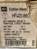 Westinghouse / Cutler-Hammer HFW3100JL 100A 690VAC 3P Circuit Breaker HFW