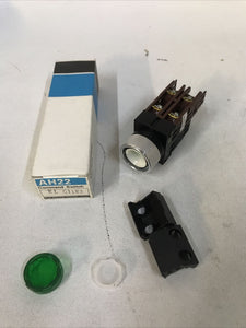 Fuji Green Illuminated Push Button AH22-EL E3 AH22 G11E3