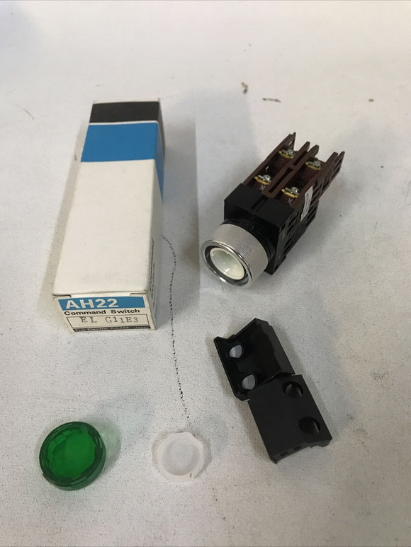 Fuji Green Illuminated Push Button AH22-EL E3 AH22 G11E3