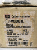 Cutler-Hammer FW3080JL FW40K 80A 3 Pole Circuit Breaker