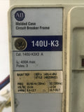 Allen Bradley 140U K3 140U-K3X3 A 3 Pole 400 Amp Molded Case Circuit Breaker