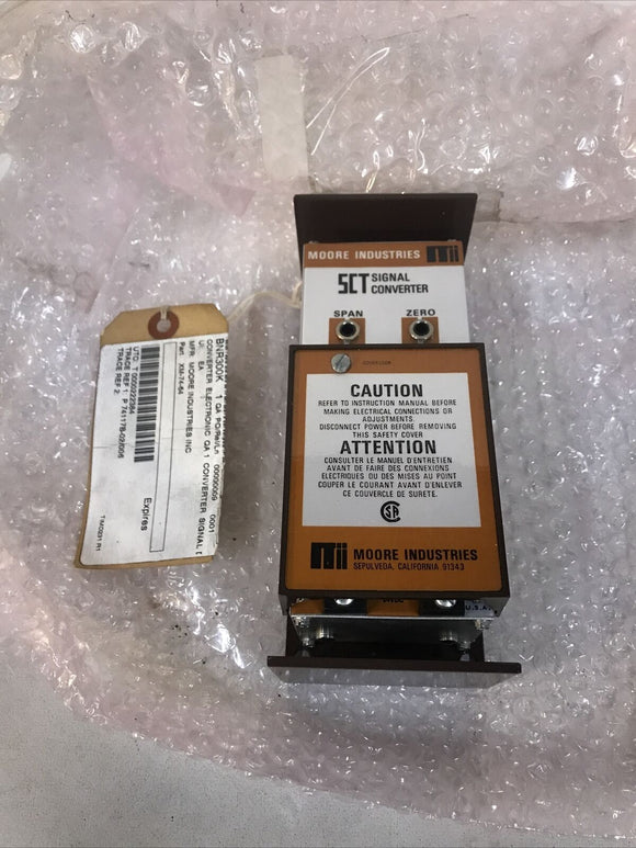 Moore SCT Signal Converter XM-74-64 SCT/4-20MA/4-20MA/24DC/-TX STD BNR300K