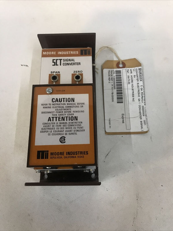 Moore SCT Signal Converter XM-74-50 SCT/4-20MA/4-20MA/24DC/-TX STD BNR305X