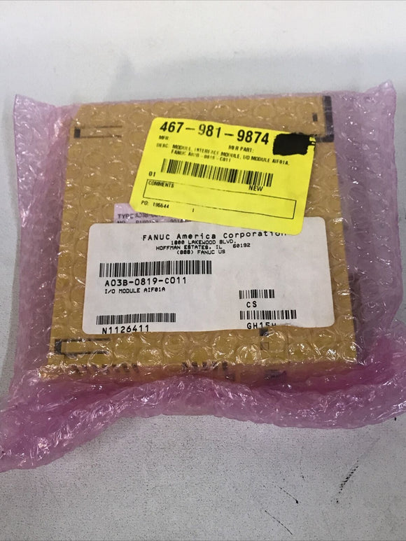 *SEALED* Fanuc AIF01A A03B-0819-C011 I/O Module Interface Module