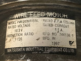 Matsushia PMED12MA14AK Wire Feed Motor 18.3V 5.5A 1/25 Reduction 130 RPM