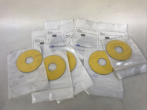 (LOT OF 10) C3 Controls LPRJYW-00 Blank Yellow Jumbo Round Legend Plate 30mm