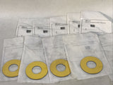(LOT OF 10) C3 Controls LPRMYW-00 Blank Yellow Legend Button Label Plate 30mm