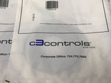 (LOT OF 10) C3 Controls LPRMYW-00 Blank Yellow Legend Button Label Plate 30mm