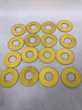 (LOT OF 12) C3 Controls LPRMYW-00 Blank Yellow Legend Button Label Plate 30mm