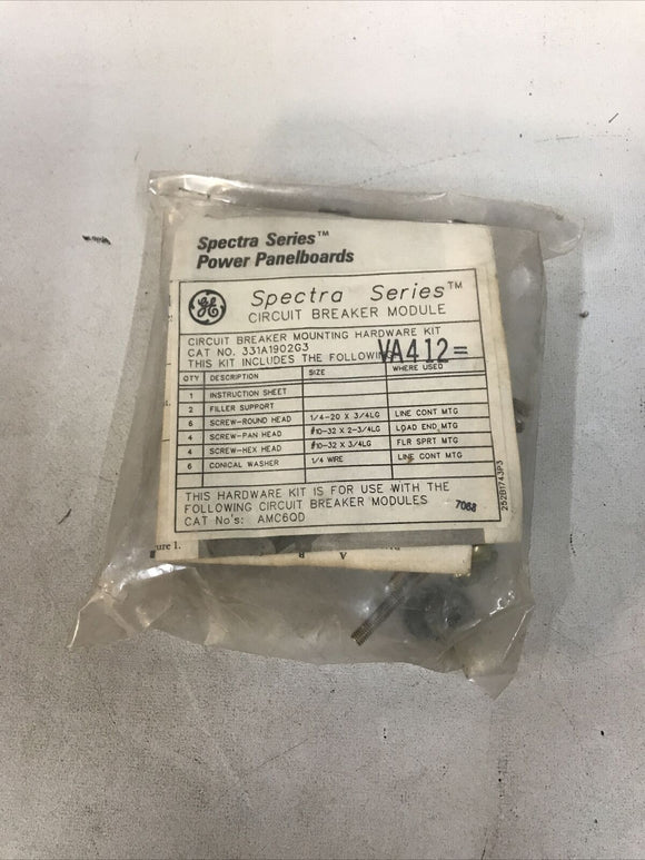 GE 331A1902G3 Circuit Breaker Hardware Kit For AMC6QD