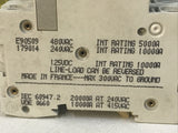 Merlin Gerin Multi-9 C60N C20 2-Pole Circuit Breaker 480V 5A Type C Curve