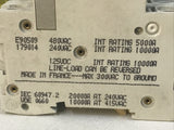 Merlin Gerin Multi-9 C60N C20 2-Pole Circuit Breaker 480V 5A Type C Curve