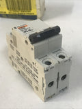 Merlin Gerin Multi-9 C60N C20 2-Pole Circuit Breaker 480V 5A Type C Curve
