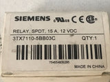 Siemens 3TX7110-5BB03C Relay Plug-In General Purpose 15A 12VDC Coil SPDT