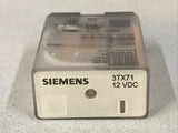 Siemens 3TX7110-5BB03C Relay Plug-In General Purpose 15A 12VDC Coil SPDT