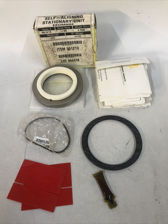 Chesterton SAS -20 SRA CR/S 051213 2.500 Dia Shaft, Seal Size -20 , Viton O-Ring
