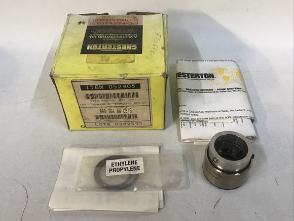 Chesterton ISO 880 30I RU CB/S 052905 Rotary Seal Shaft Size 30MM