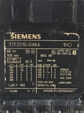 Siemens 3TF2010-0AK6 Contactor 1NO & 3TX4431-2A Auxiliary Contactor  3NO 1NC