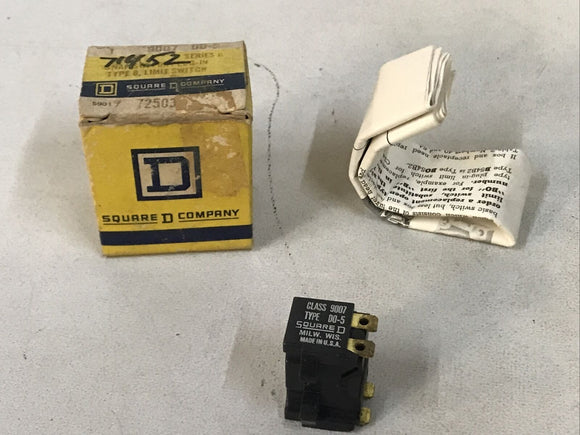 Square D 9007 DO-5 Series A Snap Switch 9007-DO5