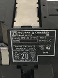 Square D 8910 H0-3 Contactor Series C 120V 8910 HO-3