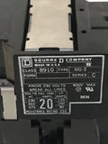 Square D 8910 H0-3 Contactor Series C 120V 8910 HO-3