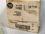 *BOX OF 9* Allen-Bradley 1492-N23 Series D Terminal Block End Anchor Heavy Duty