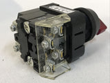 Allen-Bradley 800H-16JRR2KB7AX Ser. F Selector Switch Illuminated 3POS 120VAC