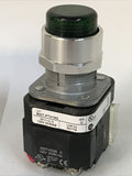Allen Bradley 800T-PTH16G Pilot light Push to test Ser U 120V Green
