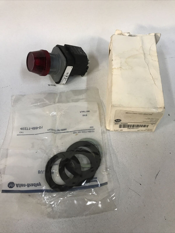Allen Bradley 800T-PH26R Ser. V 30mm Pilot Light Red Standard Type